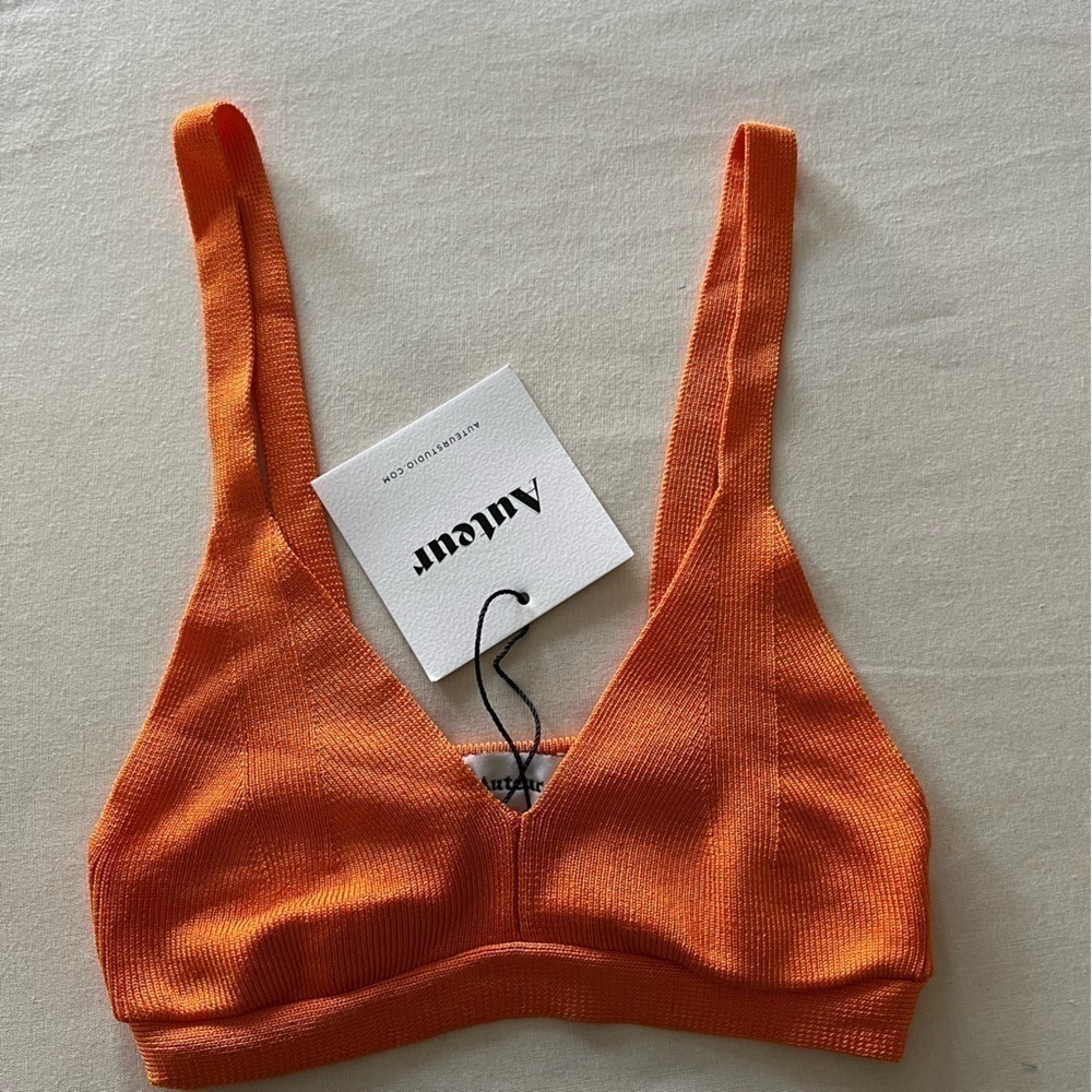 Auteur Studio Ashley Knitted Top In Fanta — image 7 of 8